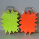 Ster fluor geel en oranje 16x12cm 10st Ster fluor geel en oranje 16x12cm 10st